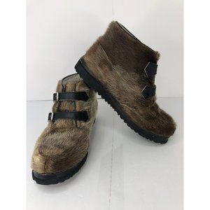 Vintage Blondo Seal Skin Ankle Boots Mens Size 8 EU 42 Winter Arctic Leather She